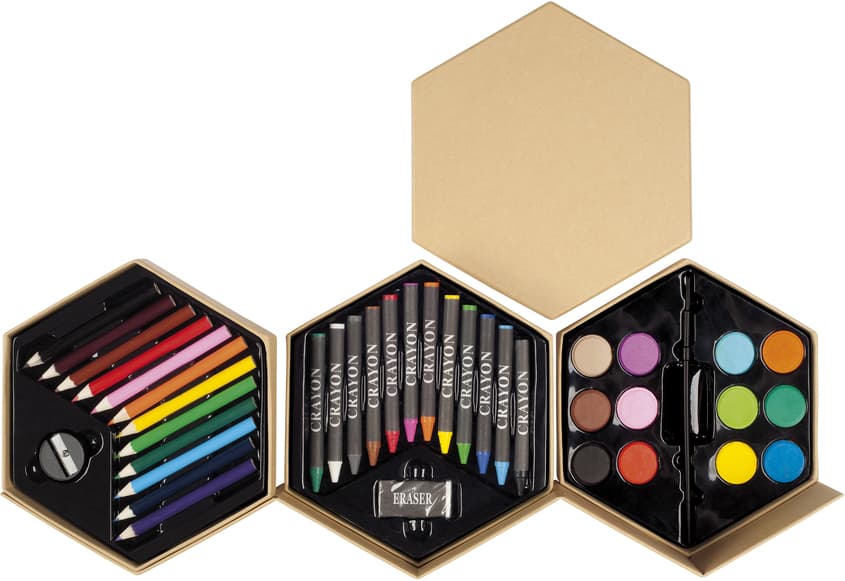 Set de pinturas Hexágono